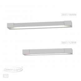 Odeon light 3887/12WW HIGHTECH ODL20 269 бел/металл Настен.поворотн.светильник LED 4000K 12W 220V IP44 ARNO  - 5 купить